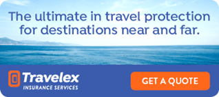 Travelex Affordable Travel Insurance Logo. Get a free quote