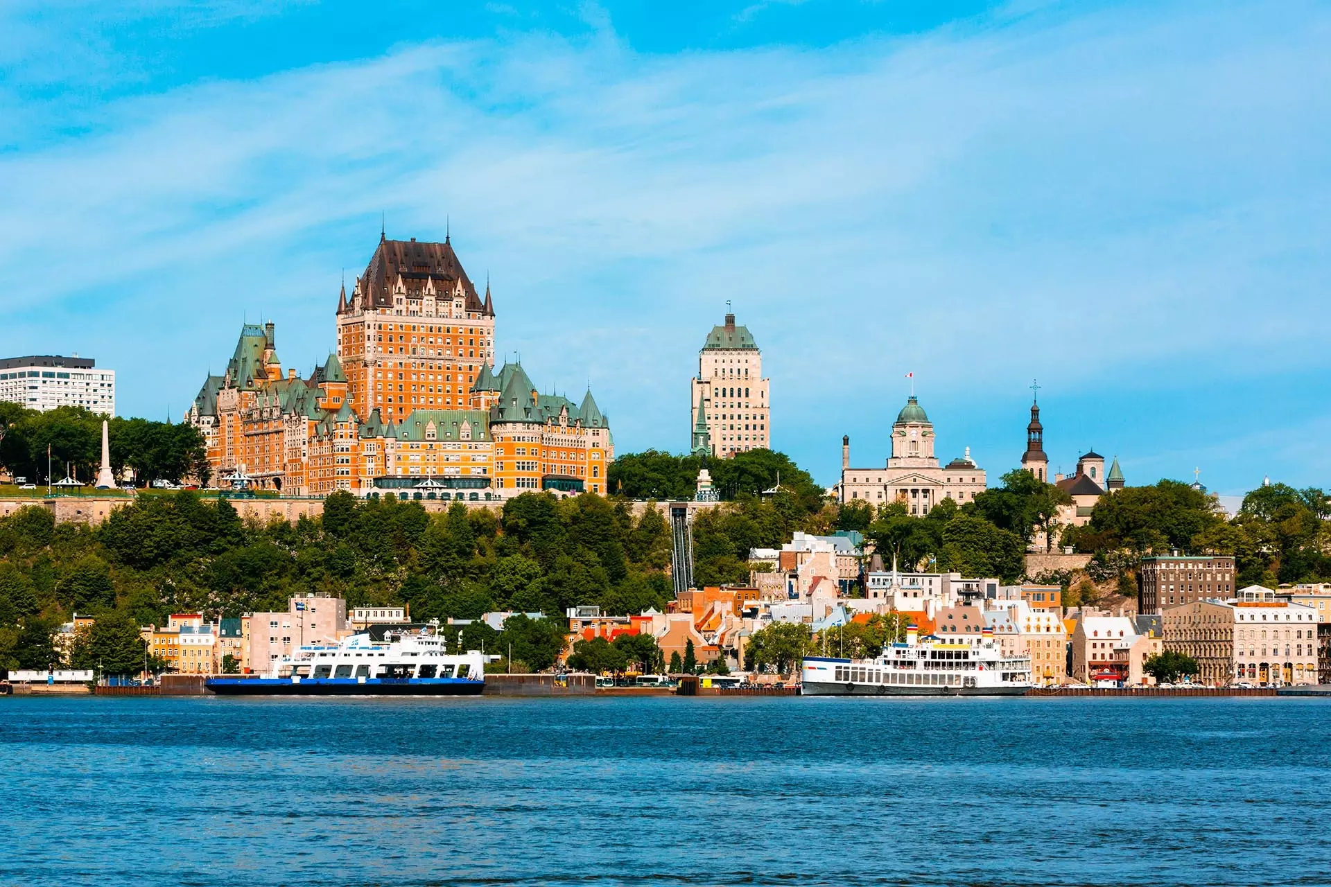 Skyline of Old Quebec City, Quebec, Canada