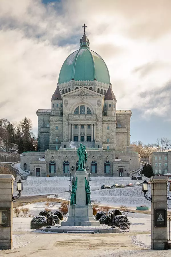 Saint Joseph Oratory with snow - Montreal, Quebec, Canada